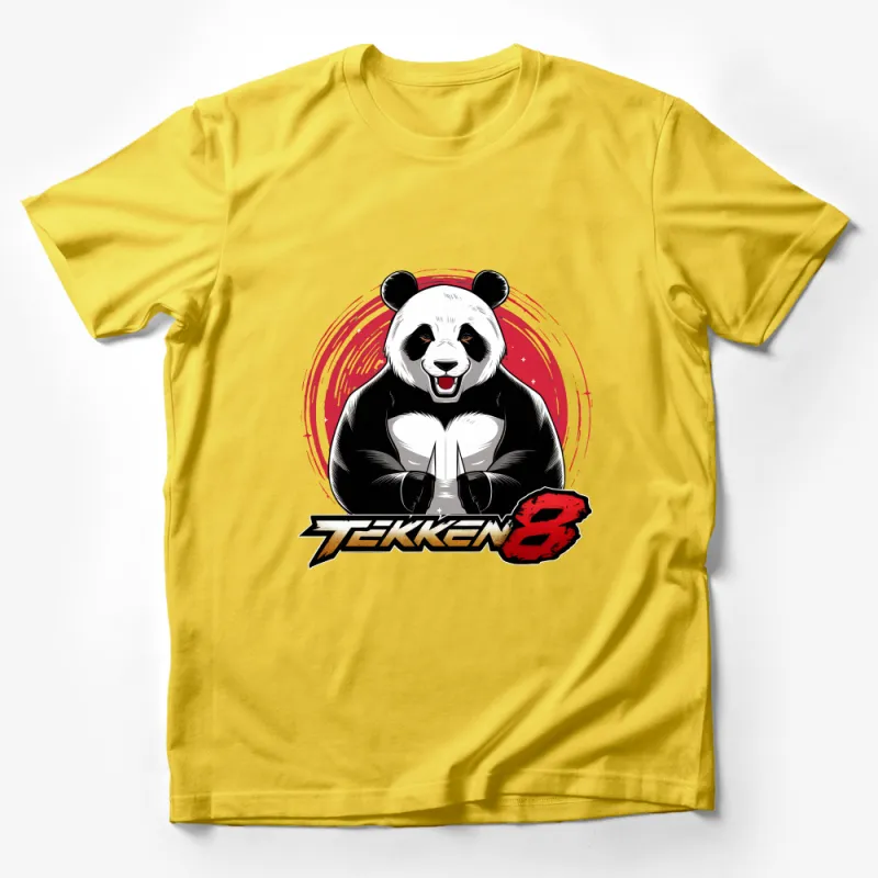 Tekken 8 Inspired Panda Fighter Graphic T-Shirt, Gaming Enthusiast Apparel for Teens and Adults Male T-Shirt