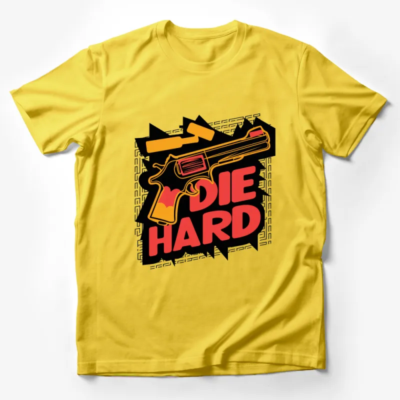 Vintage Style Die Hard Fan T-Shirt, Classic Movie Graphic Tee, Unisex Casual Shirt Male T-Shirt