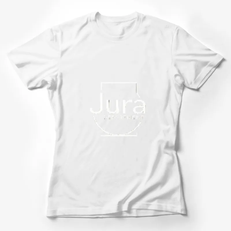 Minimalist Jura Design T-Shirt, Simple Coffee Lover Tee, Elegant Typographic Style, Casual Fashion Top Female T-Shirt