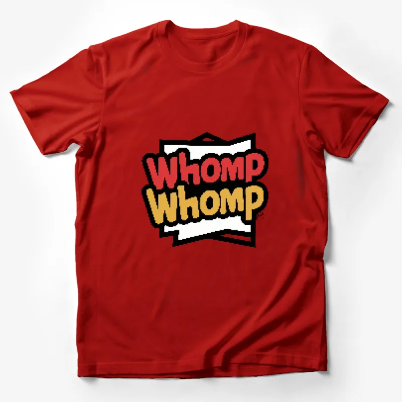 Whomp Whomp Comic Sound Effect T-Shirt, Fun Cartoon Style Tee, Bold Graphic Shirt Male T-Shirt