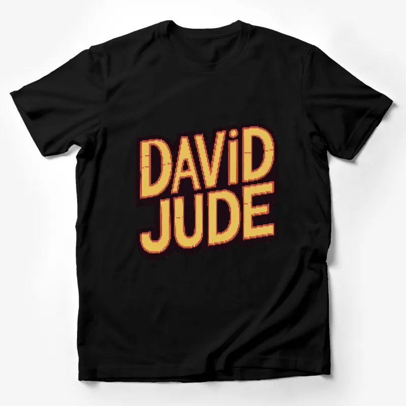 Vintage Style David Jude Graphic Tee, Retro Inspired Bold Text T-Shirt, Unisex Fashion Male T-Shirt