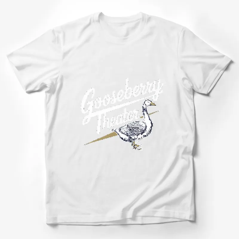 Nature Inspired Goose Graphic Tee, Minimalist Bird Print, Casual Unisex T-Shirt, Artistic Apparel Male T-Shirt