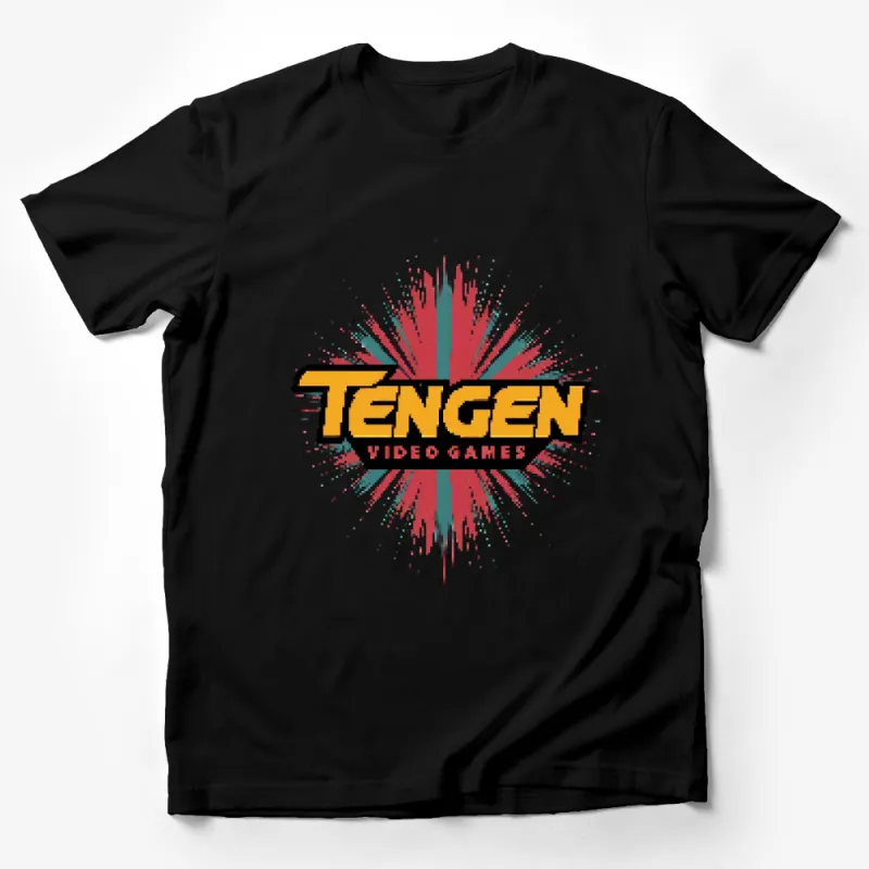 Retro Tengen Video Games T-Shirt, Colorful Vintage Gaming Tee, Unique Gamer Graphic Unisex Shirt Male T-Shirt