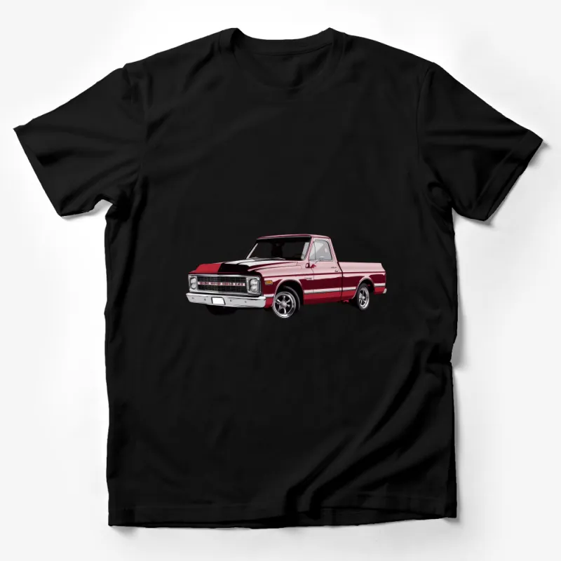 Vintage Truck T-Shirt, Classic Pickup Truck Illustration, Retro Car Graphic Tee, Unisex Clothing Male T-Shirt