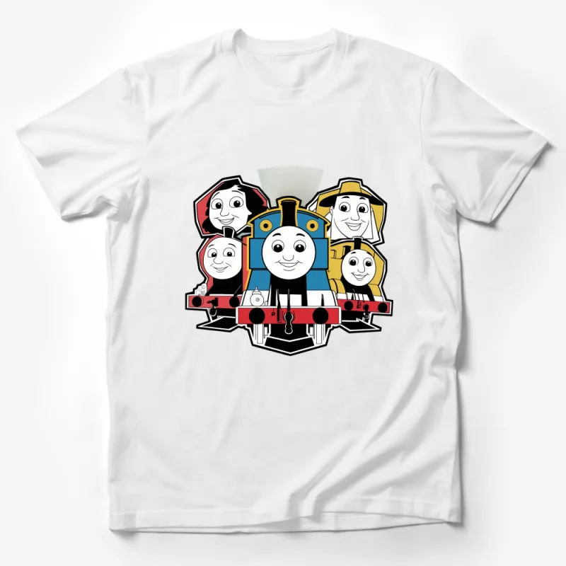 Thomas and Friends Cartoon Train Characters T-Shirt, Colorful Kids Tee, Fun Graphic Shirt for Children Male T-Shirt