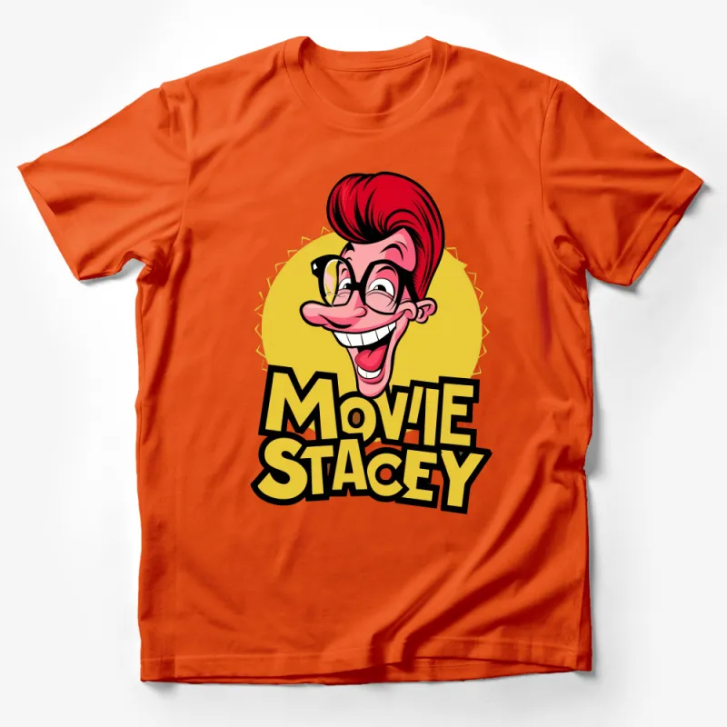 Vintage Cartoon Character Movie Stacy Graphic T-Shirt, Fun Retro Style Tee, Unisex Casual Fashion Top Male T-Shirt