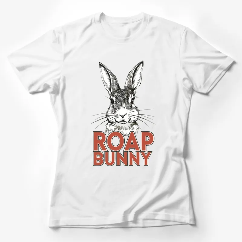 Bunny Graphic T-Shirt, Cute Rabbit Design, Casual Wear for Men and Women, Animal Lover Gift Idea Female T-Shirt