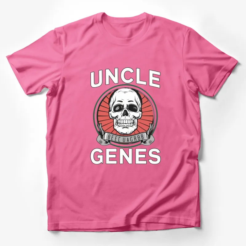 Uncle Gene's BBQ T-Shirt, Skull and Crossbones, Vintage Style Graphic Tee Male T-Shirt