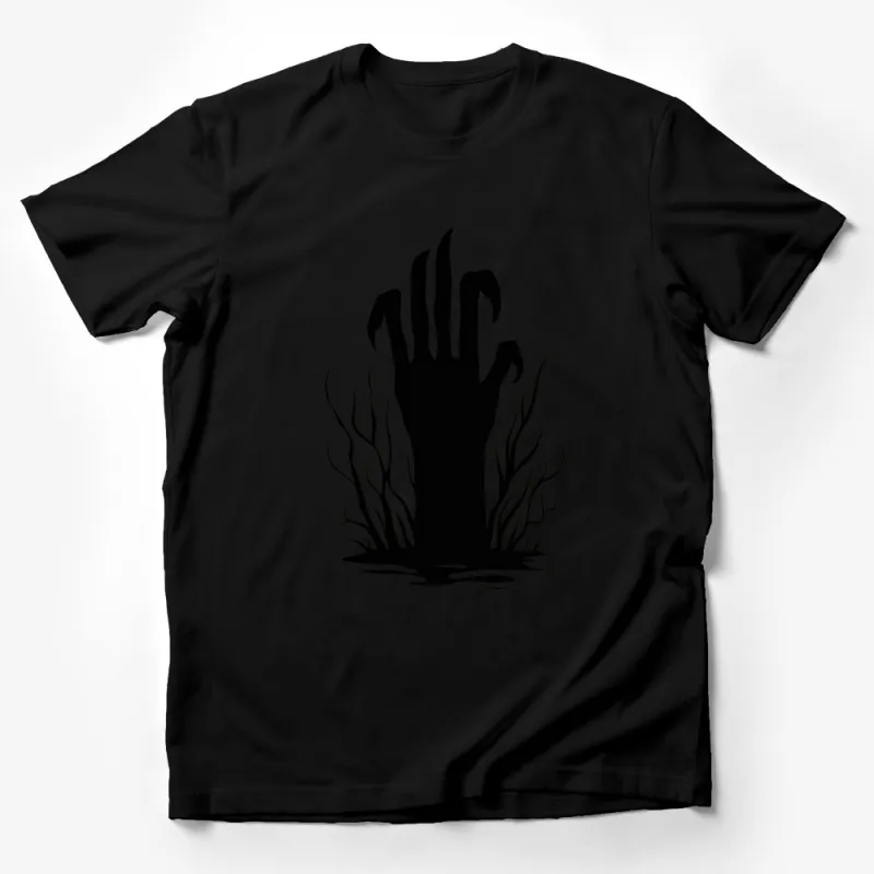 Zombie Hand T-Shirt, Spooky Halloween Graphic Tee, Creepy Horror Hand Design, Unisex Shirt Male T-Shirt