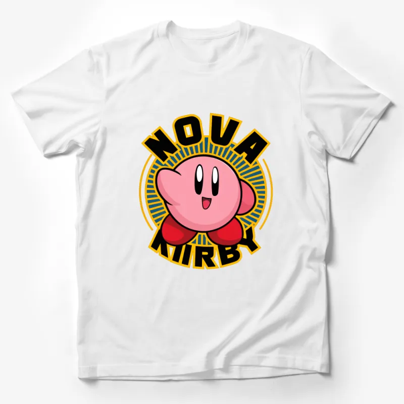 Pink Cartoon Character Nova Niby Graphic T-Shirt, Cute Gaming Inspired Apparel, Unisex Tee Male T-Shirt