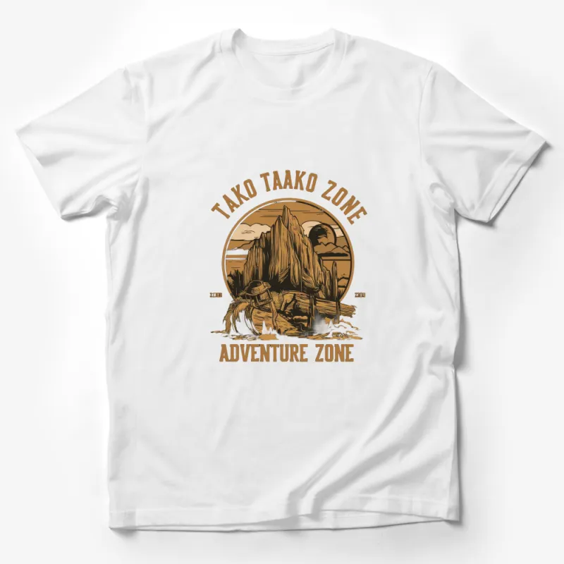 Tako Taako Zone Adventure Graphic T-Shirt, Vintage Outdoor Scene, Nature Tee, Gift for Hikers Male T-Shirt