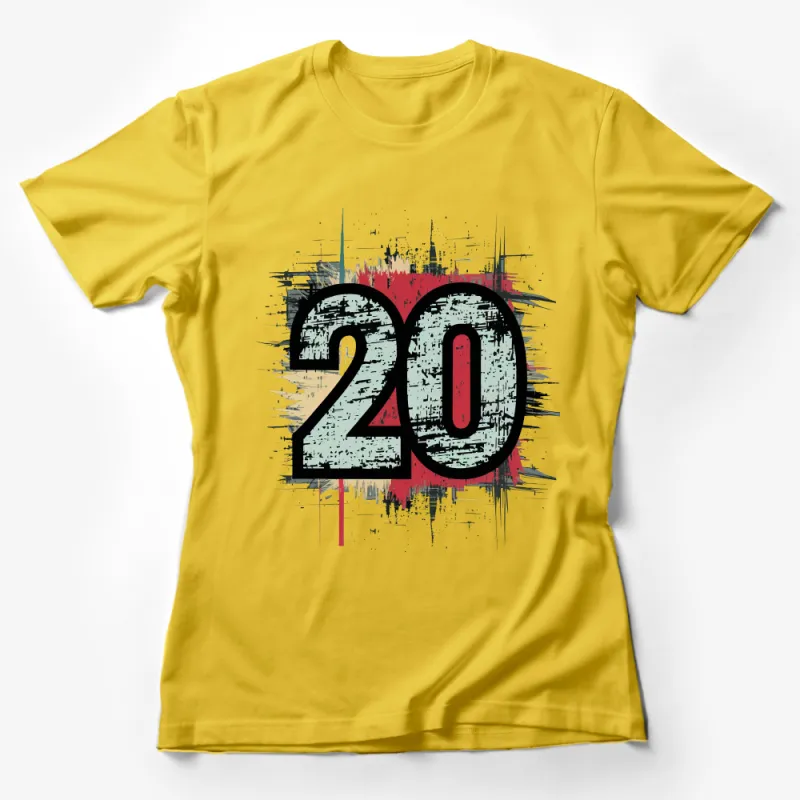 Urban Style 2020 Graffiti Art T-Shirt, Colorful Abstract Design Tee, Unique Streetwear Female T-Shirt