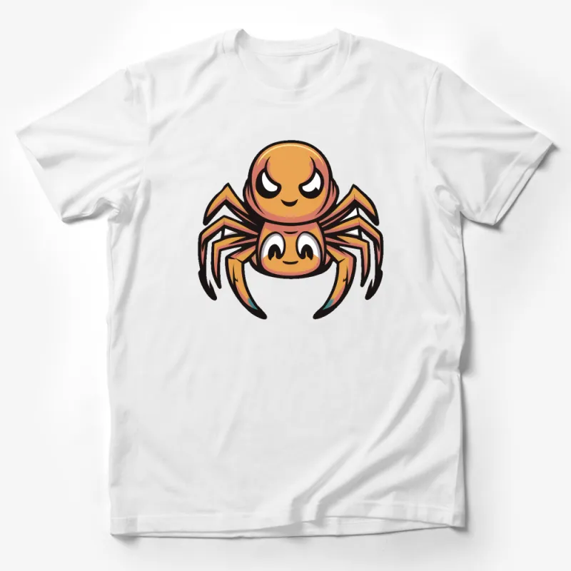 Cute Spider Cartoon T-Shirt, Unisex Kids Graphic Tee, Fun Animal Inspired Casual Shirt Male T-Shirt