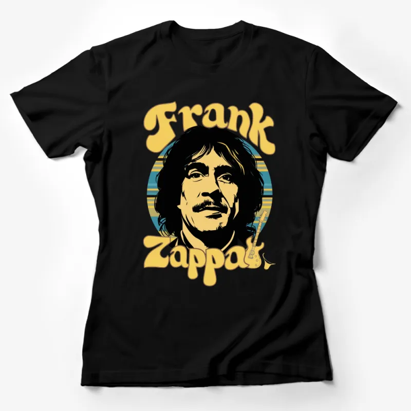 Frank Zappa Iconic Portrait T-Shirt, Vintage Style Graphic Tee, Music Legend Shirt Female T-Shirt