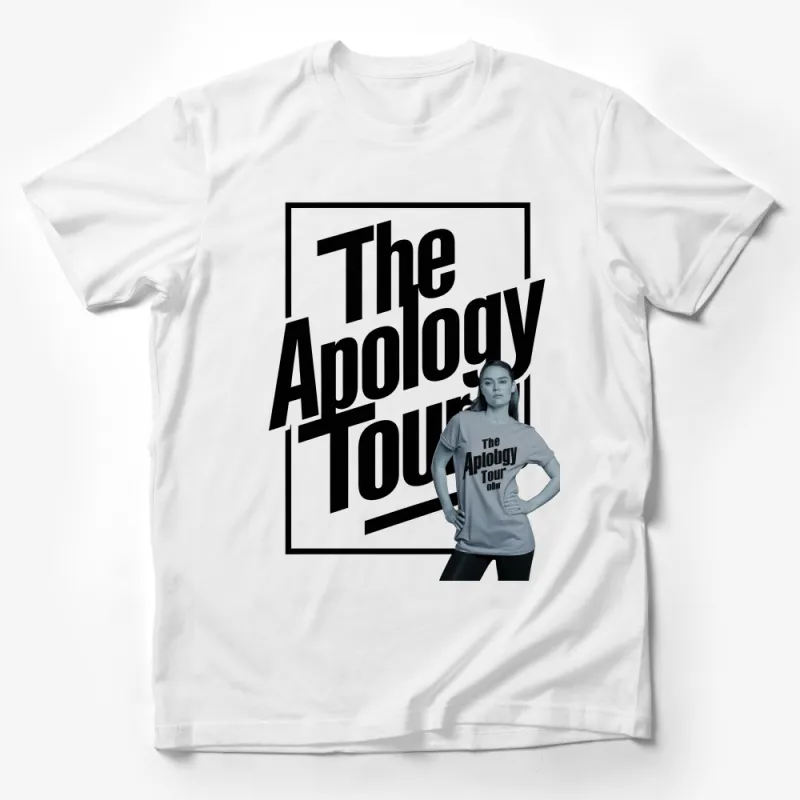 The Apology Tour Bold Statement T-Shirt, Unisex Fashion Tee, Graphic Text Shirt Male T-Shirt