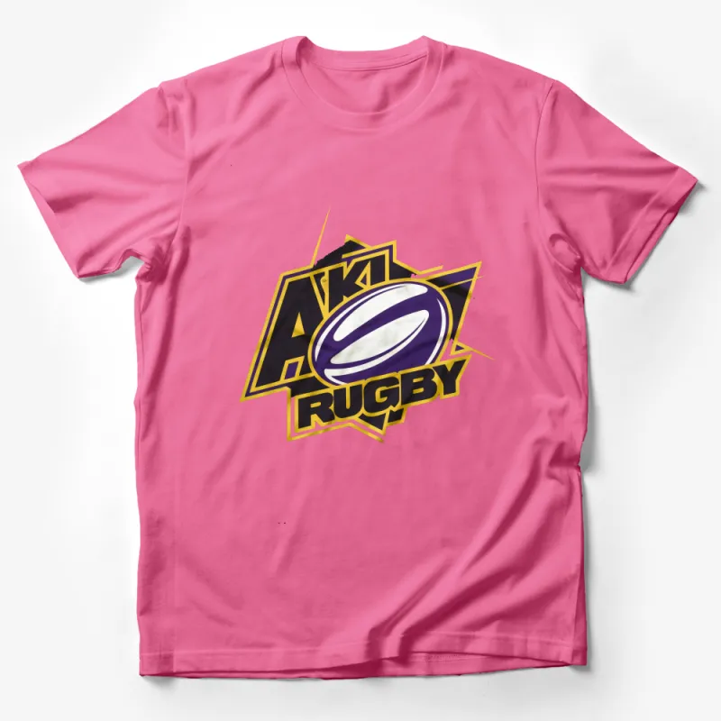 AK Rugby T-Shirt, Vintage Style Rugby Logo Tee, Sports Fan Apparel, Unisex Top Male T-Shirt