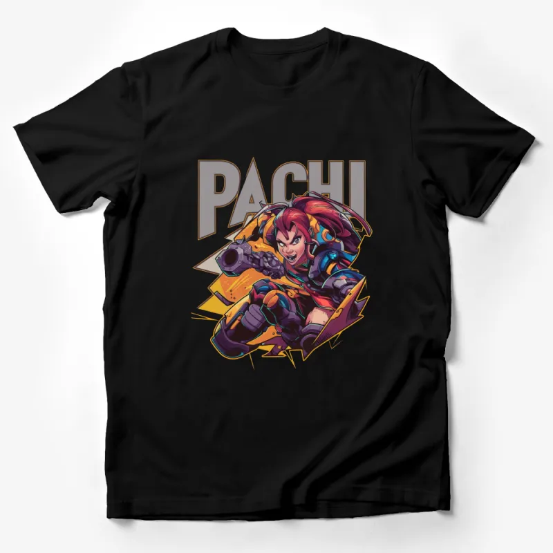 Pachimari Overwatch Hero Inspired T-Shirt, Colorful Gamer Graphic Tee, Unisex Gaming Shirt for All Ages Male T-Shirt