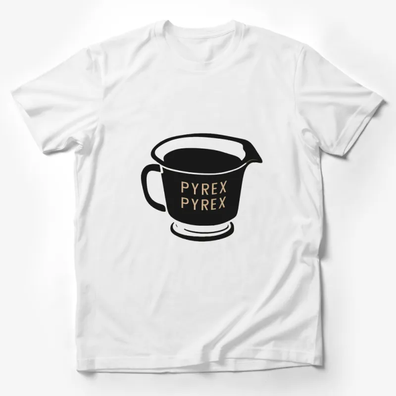 Vintage Pyrex Measuring Cup Graphic T-Shirt, Classic Kitchenware Design, Retro Cooking Tee, Unisex Male T-Shirt