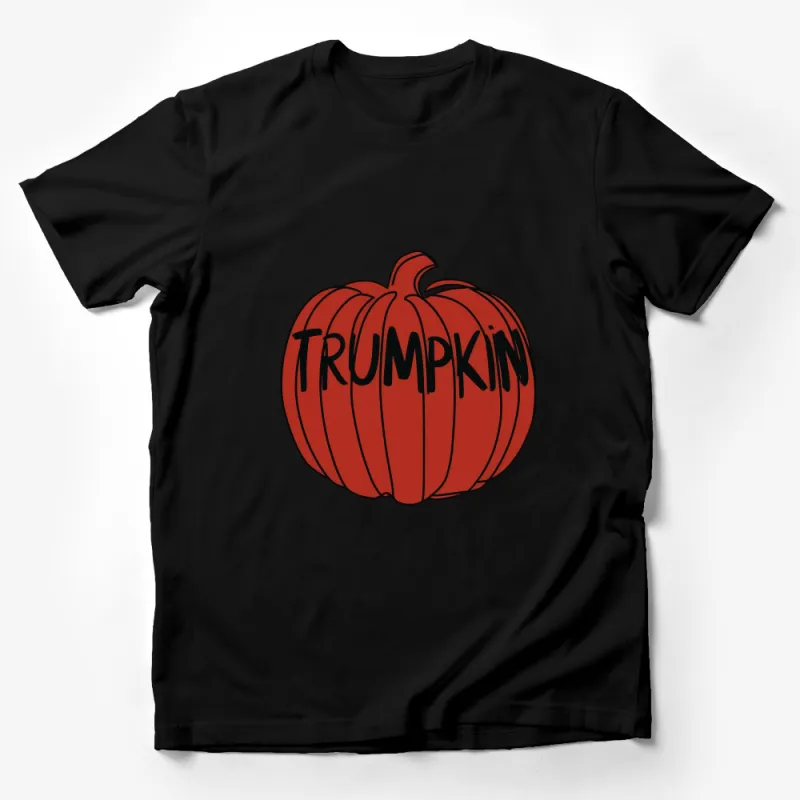 Pumpkin Halloween T-Shirt with Trumpkin Design, Funny Fall Festival Graphic Tee, Unisex Autumn Shirt Male T-Shirt