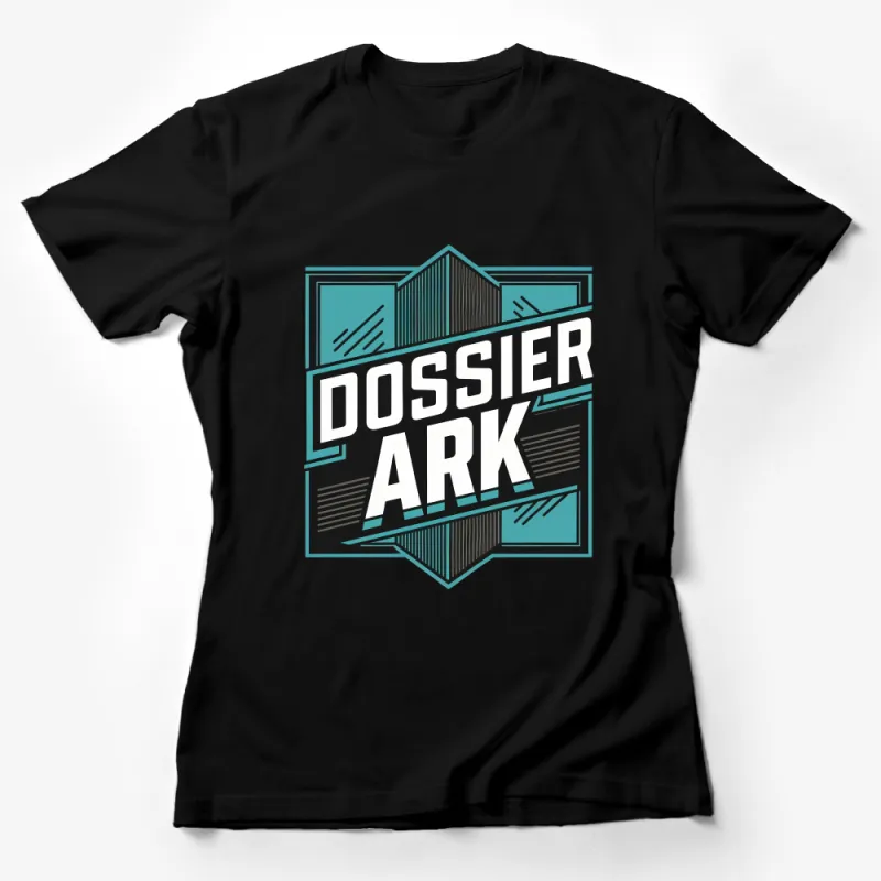 Dossier Ark Logo Graphic T-Shirt, Vintage Style Unisex Tee, Trendy Urban Fashion Casual Wear Female T-Shirt