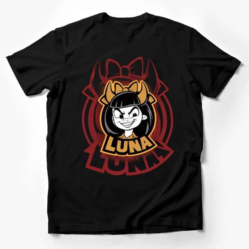 Luna Girl Cartoon Character T-Shirt, Kids Superhero Graphic Tee, Unique Gift for Children Male T-Shirt