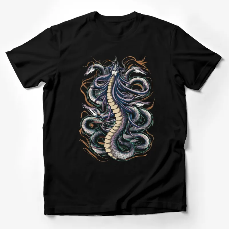 Mythical Dragon T-Shirt, Fantasy Creature Art, Graphic Tee for Men and Women, Unique Dragon Lover Gift, Colorful Design Male T-Shirt