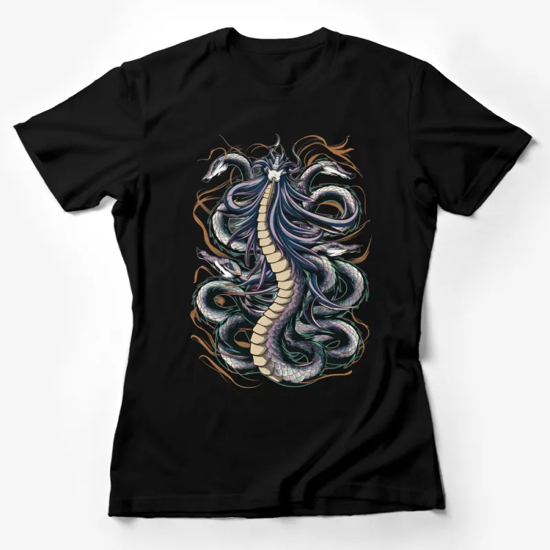 Mythical Dragon T-Shirt, Fantasy Creature Art, Graphic Tee for Men and Women, Unique Dragon Lover Gift, Colorful Design Female T-Shirt