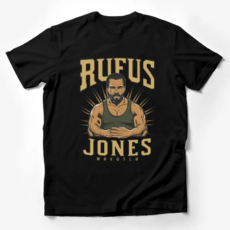 Rufus Jones Wrestler Vintage Style T-Shirt, Classic Muscle Man Graphic Tee, Retro Wrestling Shirt Male T-Shirt