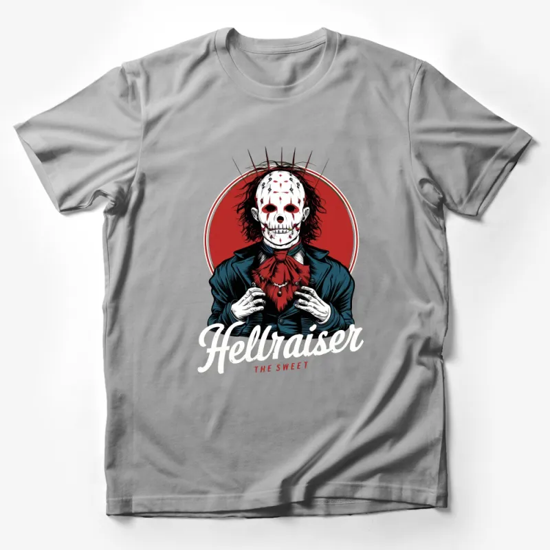 Hellraiser Inspired Horror Movie Graphic T-Shirt, Unique Halloween Costume Tee, Scary Movie Fan Apparel Male T-Shirt