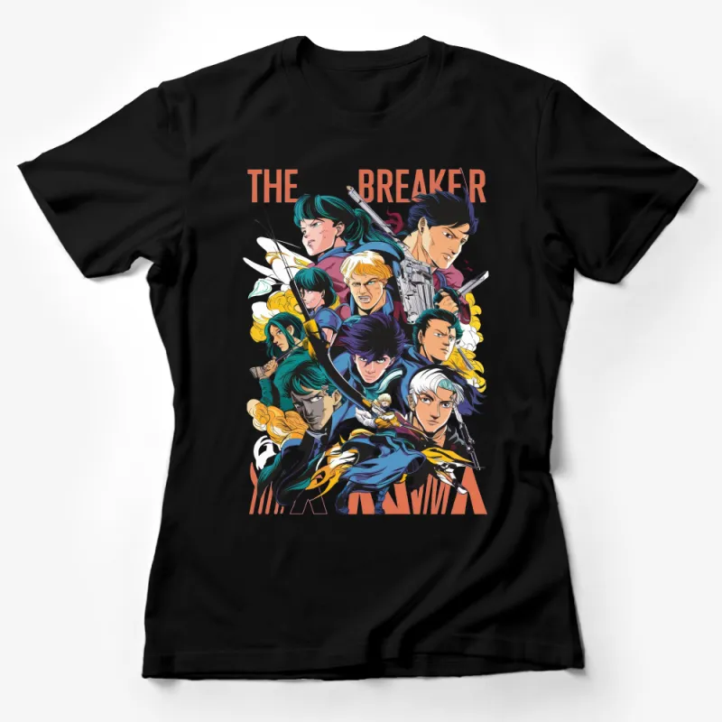 The Breaker Anime Inspired T-Shirt, Colorful Character Art Tee, Unique Graphic Novel Design, Unisex Manga Shirt Female T-Shirt