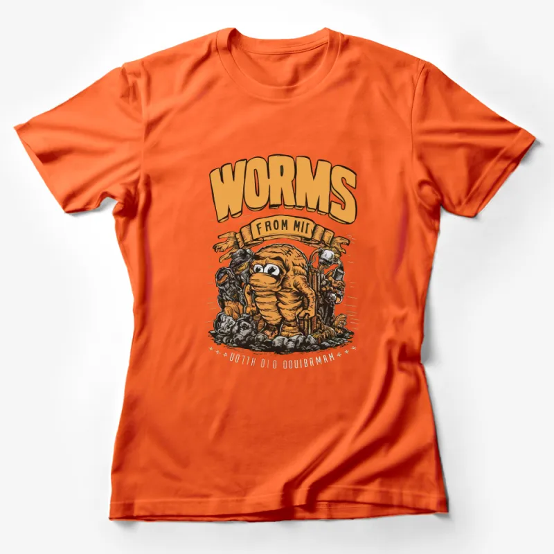 Unique Worms From MI T-Shirt, Retro Style Graphic Tee, Unisex Fashion Top Female T-Shirt