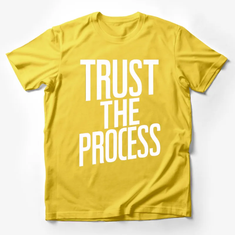 Trust The Process Inspirational Quote T-Shirt, Black and White Motivational Tee, Unisex Graphic Shirt Male T-Shirt