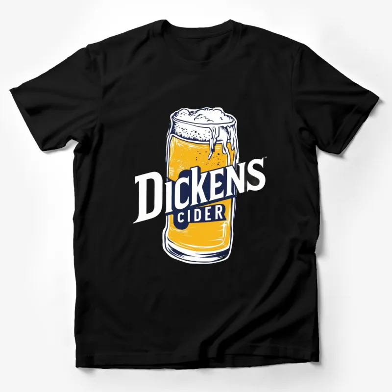 Dickens Cider Graphic T-Shirt, Funny Pun Tee, Beer Lover Gift, Unisex Cotton Shirt Male T-Shirt