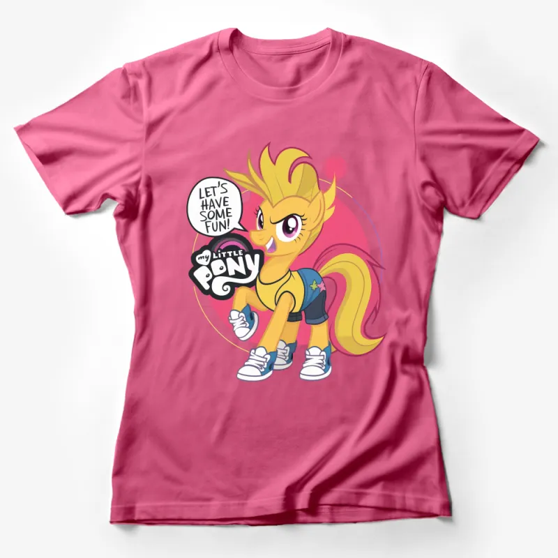 My Little Pony Fun T-Shirt, Colorful Cartoon Graphic Tee, Kids and Adult Sizes Female T-Shirt