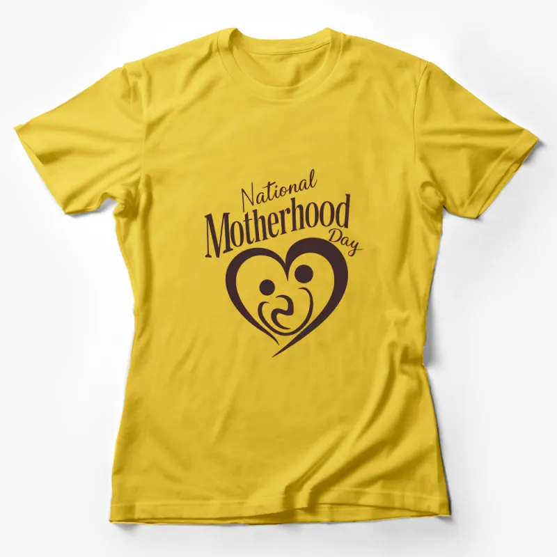 National Motherhood Day T-Shirt, Heart Mom Love Graphic Tee, Unique Mother's Day Gift Female T-Shirt