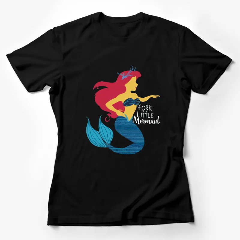 Little Mermaid T-Shirt, Fantasy Ocean Princess Graphic Tee, Women's Fashion, Casual Wear Female T-Shirt