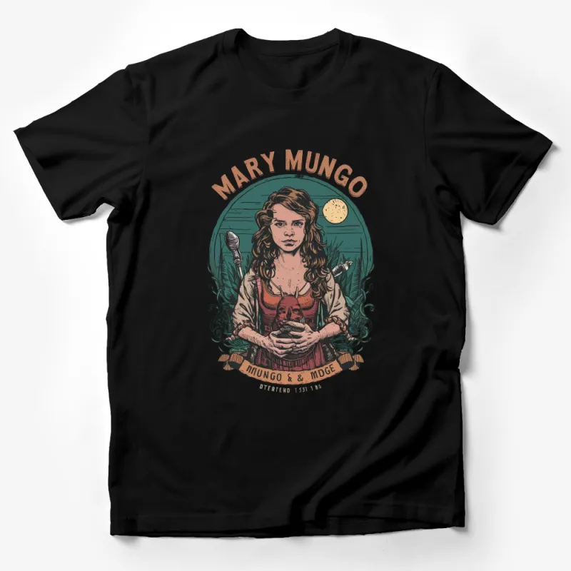 Vintage Mary Mungo and Midge Illustrated T-Shirt, Retro Folk Music Band Tee, Unique Graphic Design Shirt for Music Lovers Male T-Shirt