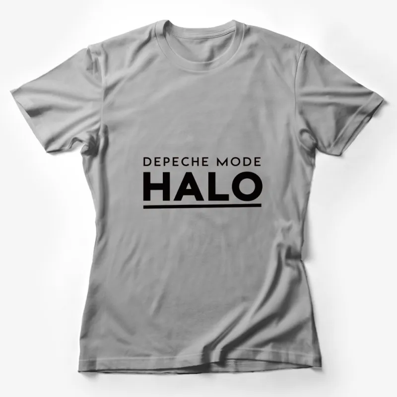 Depeche Mode Halo Graphic T-Shirt, Vintage Band Logo Tee, Music Fan Apparel, Unisex Black Cotton Shirt Female T-Shirt