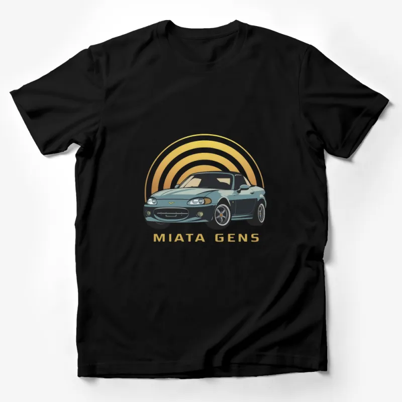 Vintage Car T-Shirt, Classic Miata Gens Graphic Tee, Retro Automobile Lover Gift, Cool Auto Design Shirt Male T-Shirt