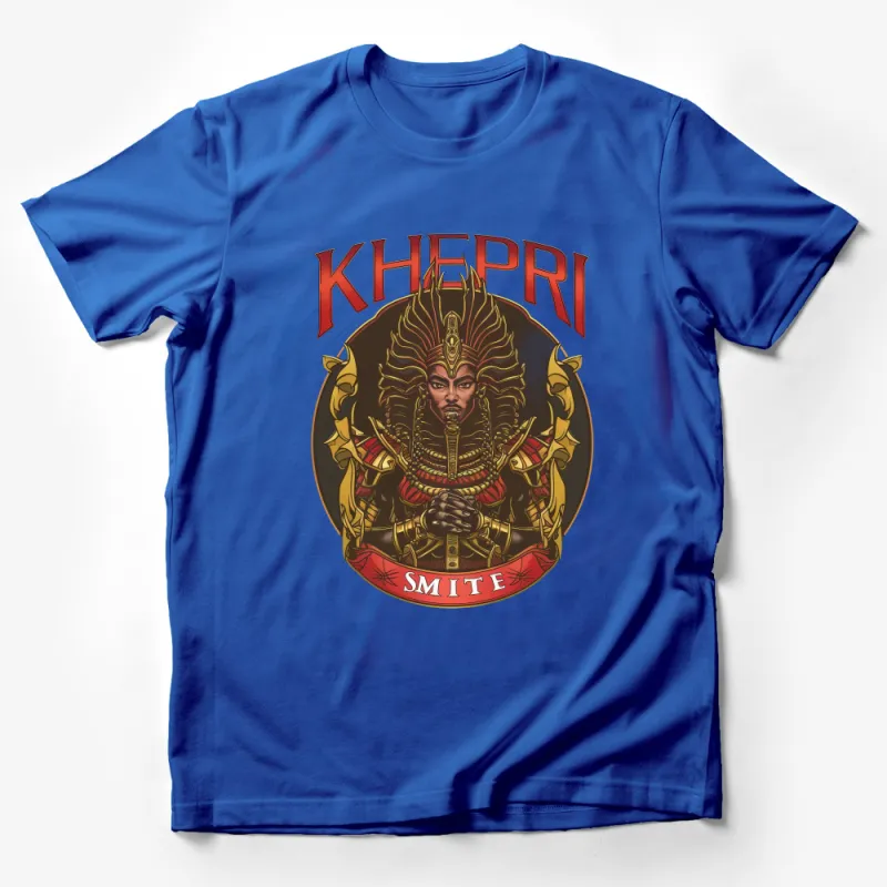 Khepri SMITE Graphic Tee, Egyptian God Design T-Shirt, Unique Mythology Apparel, Collector's Edition Male T-Shirt