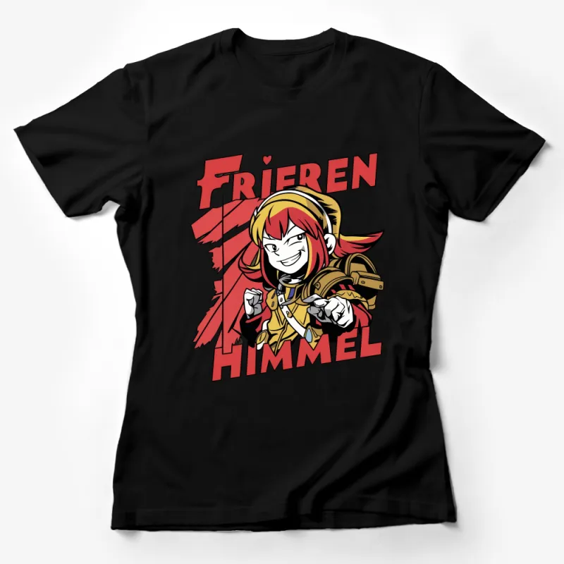 Frieren Himmel Anime T-Shirt, Colorful Manga Character Graphic Tee, Unisex Casual Shirt, Anime Lover Gift Female T-Shirt