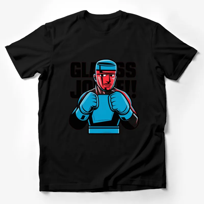 Glass Joe Boxing Retro Video Game Character T-Shirt, Colorful Fighter Graphic Tee, Gift for Gamers Male T-Shirt