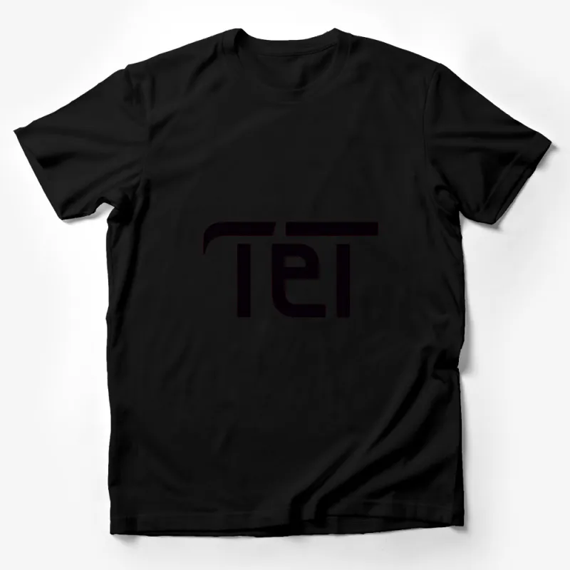 Minimalist TET Logo T-Shirt, Classic Black and White Design, Unisex Tee, Stylish Casual Wear Male T-Shirt