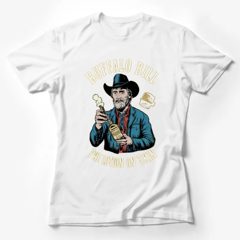 Buffalo Bill Inspired T-Shirt, Vintage Western Graphic Tee, Classic Cowboy Style Shirt Female T-Shirt