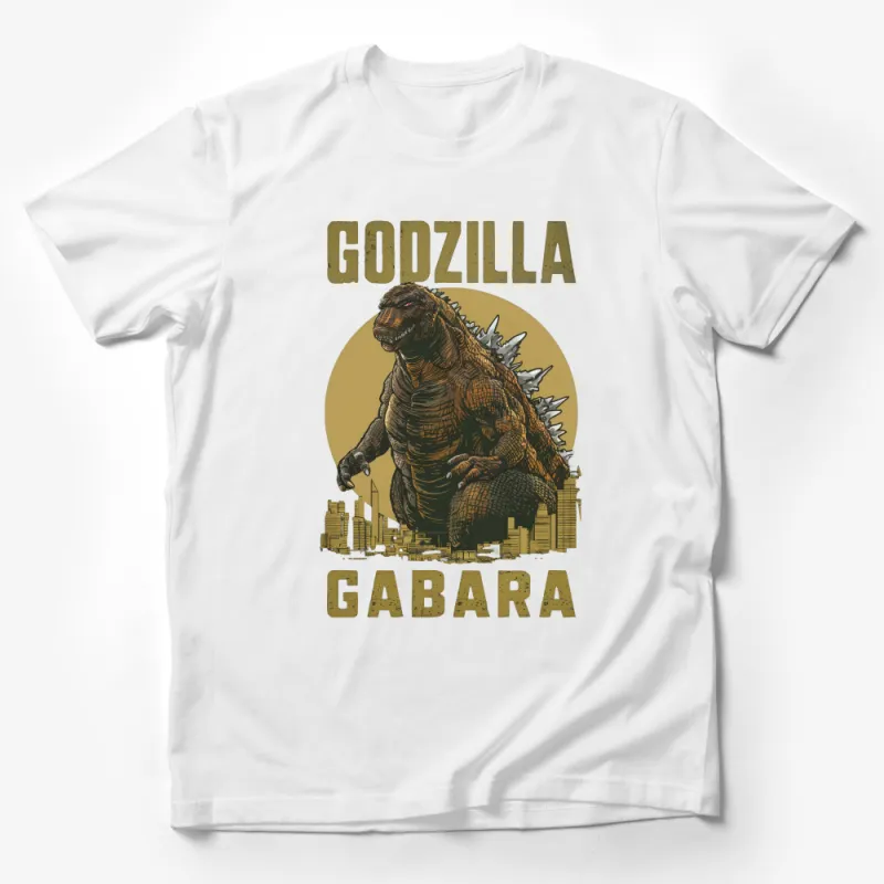 Godzilla Gabara Vintage Graphic T-Shirt, Retro Monster Movie Tee, Urban Style Unisex Apparel, Gift for Film Fans Male T-Shirt