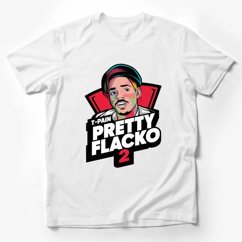 T-Pain Pretty Flacko 2 Graphic T-Shirt, Stylish Hip Hop Artist Design Tee Male T-Shirt