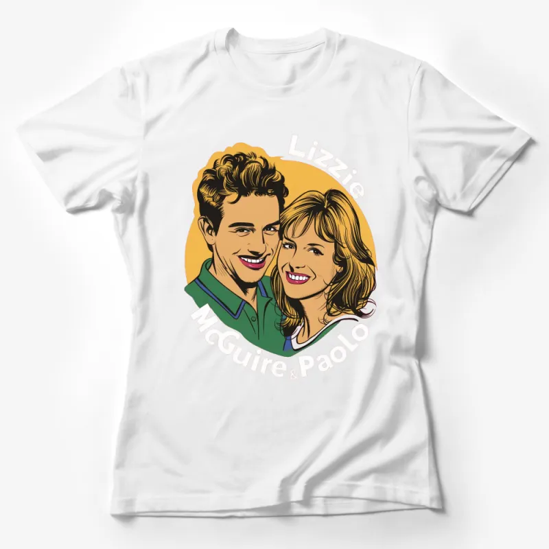 Vintage Lizzie McGuire and Paolo Graphic Tee, Retro 2000s TV Show Inspired T-Shirt, Unisex Pop Culture Fashion Female T-Shirt