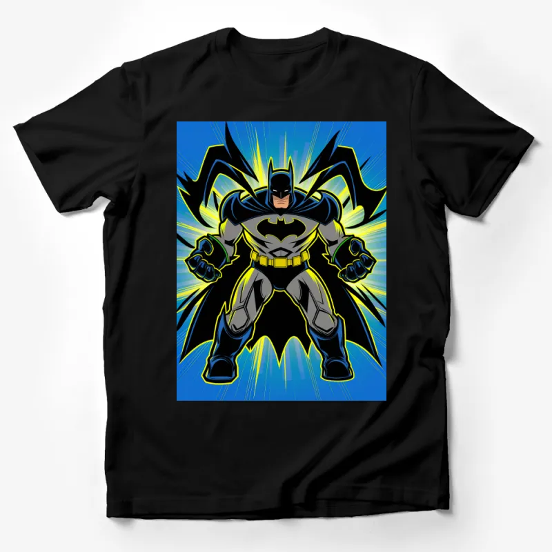 Batman Inspired Graphic Tee for Adults - Bold Superhero Artwork T-Shirt Male T-Shirt