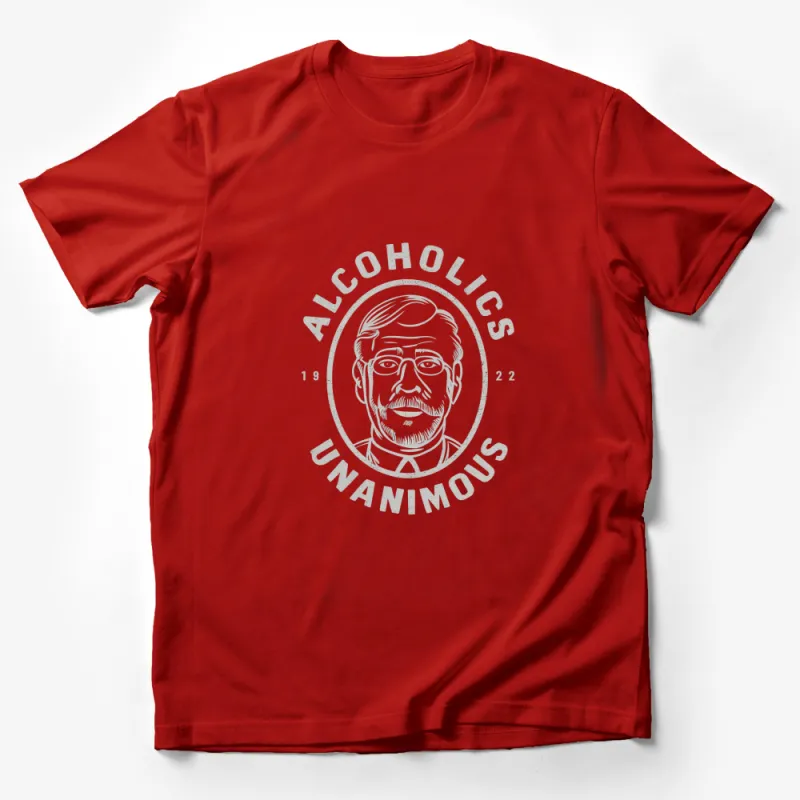 Alcoholic Anonymous Vintage Style T-Shirt, Classic 1922 Portrait Tee, Original Design, Unisex Clothing Male T-Shirt