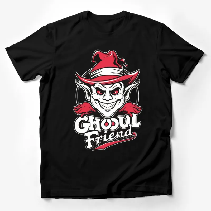 Ghoul Friend Vampire Cartoon T-Shirt, Funny Halloween Vampire Tee, Unisex Horror Graphic Shirt, Spooky Party Clothing Male T-Shirt